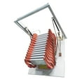 thumbnail image 2 of Ceiling Folding Loft Ladder Attic Extension Stairs Orange Al-Mag Alloy 10.5ft Height 13 Steps 31.5"x39.37" Frame Size, 2 of 9