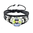 thumbnail image 4 of BlUE LOCK Cosplay Personaje de Anime Isagi Yoichi Chigiri Bachira pulsera de cuero con cabujón de cristal de dibujos animados para regalo para un amigo, 4 of 5