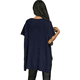 thumbnail image 3 of Suéter Holgado de Corta con Hombros Caídos para Mujer, Azul Marino, Talla XL, 3 of 9