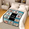 thumbnail image 5 of Picture Blankets Customized, 10 Photos Customized Blanket, Custom Picture Blankets, Gifts for Sister Dad Mom Daughter Son A Blankets, 5 of 5