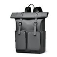 thumbnail image 1 of Langgg Roll-Top Backpack, Waterproof Unisex School Bag Men And Women, Anti-Theft Stylish Large Ideal Travel, Cycling, Gray, 1 of 6