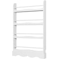 thumbnail image 3 of Homfa 4-Tier Kids Bookshelf, 4 Wall Mounted Bookcase Rack for Children Study Living Room Bedroom, White Finish, 3 of 7