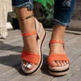 thumbnail image 2 of Dakaela Espadrille Wedge Sandals for Women Platform Ladies Dressy Sandal Summer Ankle Strap Strappy Shoes, 2 of 8