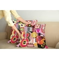 thumbnail image 3 of Ambesonne Colorful Throw Pillow Cover 2 Pack, Music Instruments, 18", Multicolor, 3 of 6