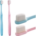 thumbnail image 1 of Micro Nano Toothbrush for Extra Soft Bristle Clean, Perfect for Sensitive Gums with High End Quality, Ergonomic Design (2 Pack), 1 of 8