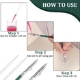 thumbnail image 5 of 2 Sizes Art Ruling Pen+4 Sizes Rubber Eraser+ 4PCS 1ml Plastic Transfer Pipettes Adjustable Fine Lines Fluid Pens with Duckbill Nib Drawing Tool Set for Student Painter Calligraphy Writing, 5 of 6