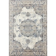 Florence Ivory Blue Traditional Area Rug 2' x 3'3"