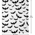 thumbnail image 3 of Halloween Bat Throw Blanket Super Soft Warm Bed Blankets for Couch Bedroom Sofa Office Car, All Season Cozy Flannel Fuzzy Blanket for Girls Boys Adults, 50"X40", 3 of 8