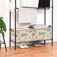 thumbnail image 3 of Yayeee Foldable Storage Basket for Shelves with Handles Waterproof Cloth Bins, Halloween Cute Pumpkins, 3 of 7