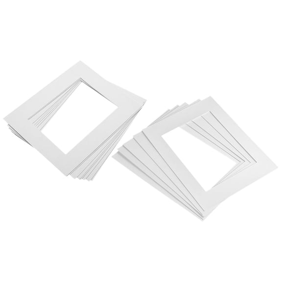 Nicehomfit 15Pcs Pre-Cut Photo Frame Mat Board White Premium Paper Material