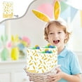thumbnail image 2 of Easter Gift Bag Bunny Eggs Elementss Children's Easter Linen Drawstring Candy Bag, 2 of 6