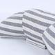 thumbnail image 4 of Cinturón de seguridad Almohada Cojín Cojín Cabeza Cuello Hombro Soporte suave para niños pequeños Viajes Raya gris y blanca, 4 of 5