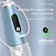 thumbnail image 3 of Seitruly Irrigador de inalámbrico Pantalla digital giratoria 350ml Flosser de agua Herramienta de limpieza de de viaje cuidado de los oídos Negro, 3 of 6