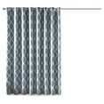 thumbnail image 1 of SunSmart Blakesly Modern Polyester Fabric Blackout Printed Window Panel in Navy, 1 of 12