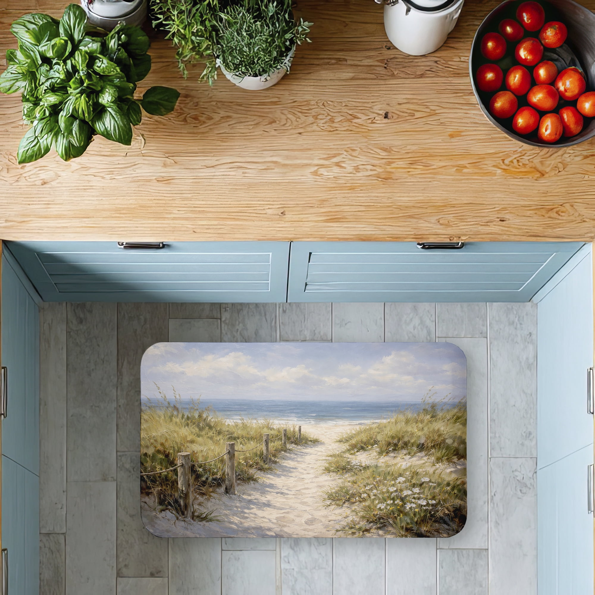 Stupell Industries Sandy Beach Pathway Printed Anti-Fatigue Floor Mat, design by Ziwei Li