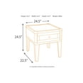 thumbnail image 5 of Signature Design by Ashley Contemporary Todoe End Table with USB Ports & Outlets Dark Gray, 5 of 9