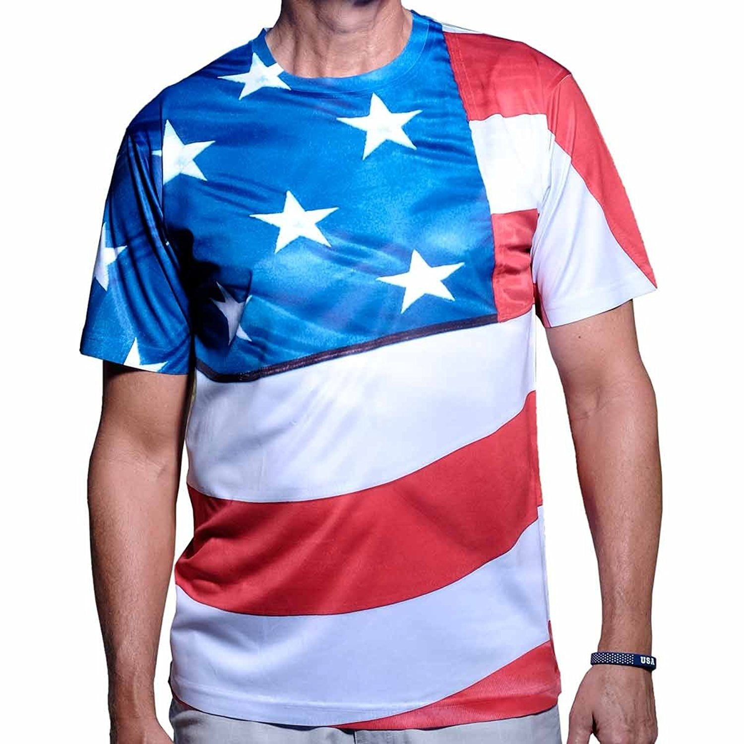 Flag Of USA Print High Quality In Cheapest Price Men's T-Shirt main image 1