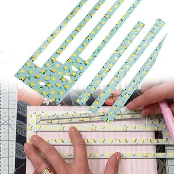 Zipper Pocket Template Acrylic Sewing for DIY Bag Making Measuring Tool Craft Assistance Le Mon Pattern Zip Creation Kit