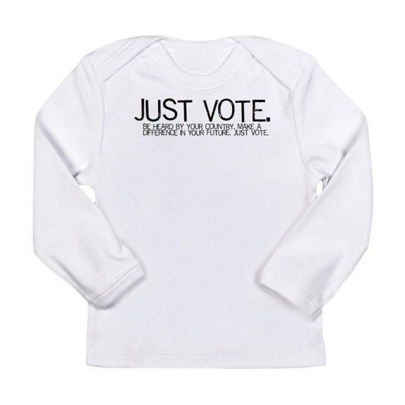 CafePress - Justvotebanner2.Jpg Long Sleeve T Shirt - Long Sleeve Infant T-Shirt