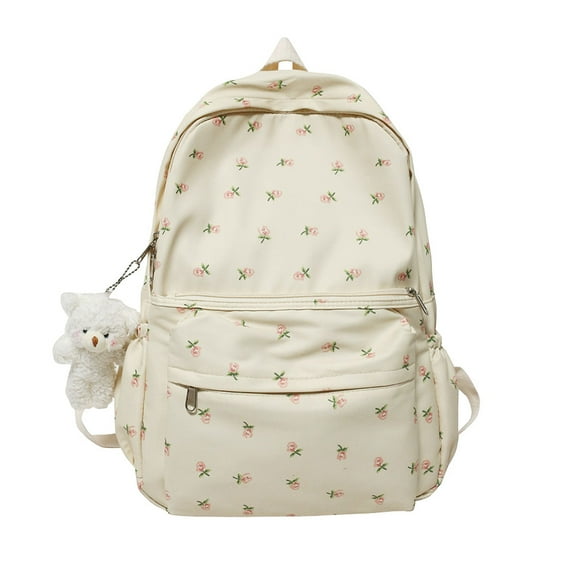 Yucurem Floral Prints Backpack Cute School Backpack Computer Backpack Aesthetic Backpack Fashion backpack (A)