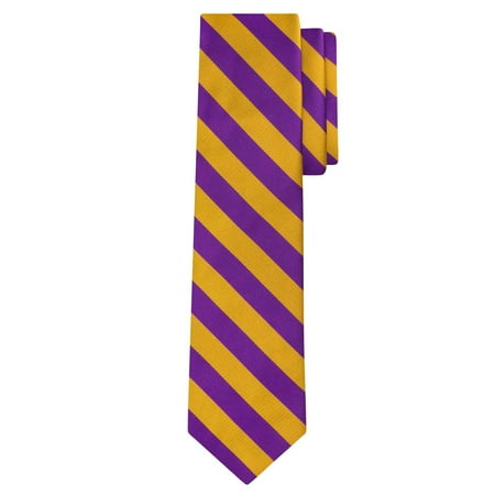 - Jacob Alexander Stripe Woven Men's College Striped Extra Long Tie