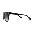 thumbnail image 3 of Womens Minimal Simple Horn Rim Marble Pattern Plastic Sunglasses Burgundy Tortoise Brown, 3 of 4