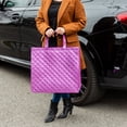 thumbnail image 2 of Reusable Grocery Bag, Quilted Shopping Bag for Groceries, MultipurposeTote Bag with Handles, 2 of 7