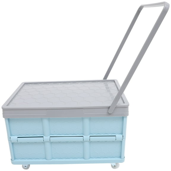 MLINS  Pull Toy Storage Box with Handle Wheels Baby Office