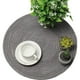 thumbnail image 4 of Decoración de mesa moderna y elegante, manteles individuales redondos tejidos con borde trenzado, juego de 6, mezcla de algodón y polipropileno ecológico, resistente al calor, fácil de cuidar,, 4 of 7