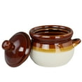 thumbnail image 4 of Elama 4 Piece Double Handle 15 Ounce Stoneware French Onion Soup Bowl with Lid, 4 of 5