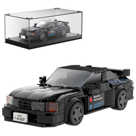 Speed Champion Car Building Toys with Acrylic Display Case Model Race Car Toy Building Blocks Kit 27014 Collectible Racing Vehicle Set for Kids Age 8+ Teens Adults
