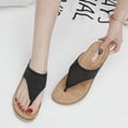 thumbnail image 4 of Sandalias informales a la moda para mujer, chanclas para exteriores, zapatillas de cuña para la playa Wmkox8yii ytu9263, 4 of 9