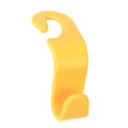 thumbnail image 1 of Gancho de coche para reposacabezas para carteras y bolsos, organizador de almacenamiento universal, gancho de coche resistente para reposacabezas, sop Amarillo, 1 of 7