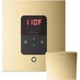 thumbnail image 2 of iTempo Square Steam Shower Control in Polished Brass, 2 of 2