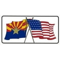 thumbnail image 2 of Arizona/USA Crossed Flags Photo License Plate, 2 of 2