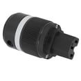 thumbnail image 1 of Pure Copper Power Plug, Light Transmission Rate  Conductivity IEC Audio Power Plug Exquisite Electroplating Wear Resistance  for Video Appliances F100R female, 1 of 7