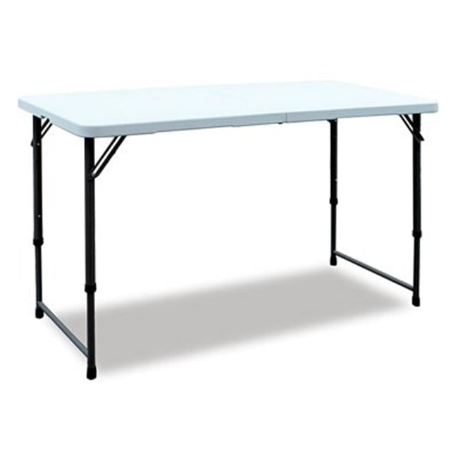 GSC Technologies 239844 4 Ft. White Folding Table - Walmart.com ...