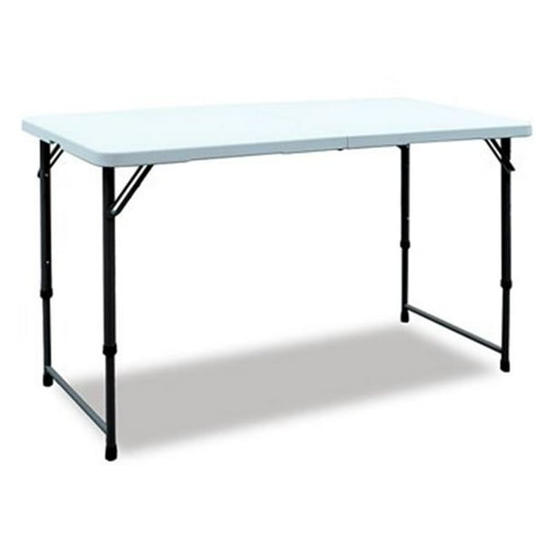 GSC Technologies 239844 4 ft. White Folding Table