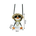 thumbnail image 3 of Swing Car Pendant, Interior Rearview Mirror Hanging Ornament, Cute Cartoon Duck Design With Sunhat & Glasses, Lightweight & Compact For Women's Car Interior Decoration, Exquisite, 3 of 8