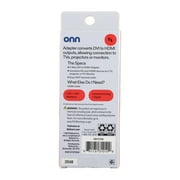 onn. DVI to HDMI Adapter, Male to Female Video Converter for 1080p & 2K Monitor, TV, Projector, PC