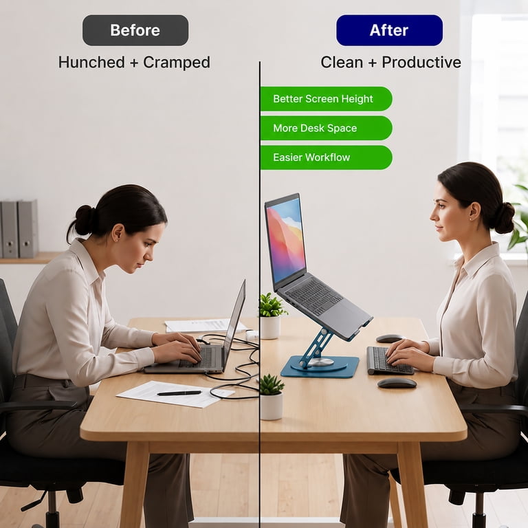 Uncaged Ergonomics Adjustable Laptop Stand photo 3