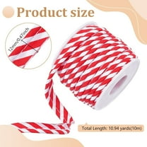 10.94 Yards Red Stripe Bias Tape 0.47 Inch Single Fold Bias Binding Tape Seaming Quilting for Cheongsam Decoration Clothing Seaming Piping