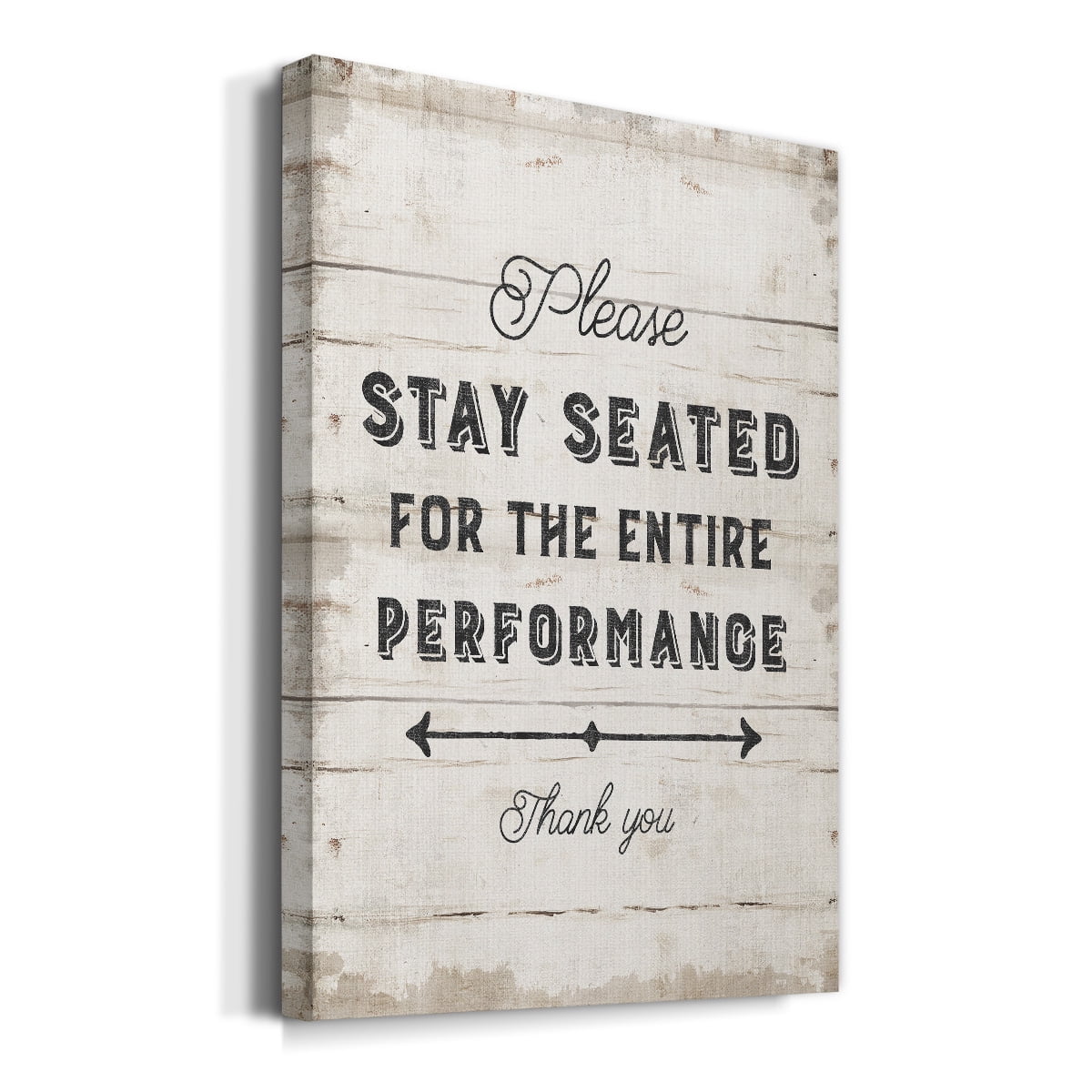 Please Stay Seated Premium Gallery Wrapped Canvas - Ready to Hang