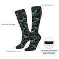 thumbnail image 5 of Picia Women Crew Soft Moisture-wicking Socks Cool Off-Road Vehicle Pattern Design Cotton Socks, One Size fit All, 5 of 9