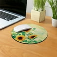 thumbnail image 5 of WIRESTER 7.88 in Round Mouse Pad with Non-Slip Rubber Base for Computers, Laptop, Office & Home - Sunflowers Flowers, 5 of 5