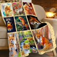 thumbnail image 2 of Fox Blanket Cute Fox Fleece Throw Blanket Super Soft Cozy Warm Fox Plush Decor Blanket Gifts for Girls Boys Kids Women 50"X60", 2 of 6