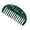 Black Green, variant on RABBITH French Style Wide Tooth Pocket Hair Comb Marble Leopard Pattern Acetate Anti-Static Detangling Hairbrush Hairdressing Styling Tool for Women Girls