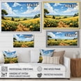 thumbnail image 4 of Designart "Meadow Bliss Yellow Flowers III" Landscapes Framed Wall Art - Traditional Yellow Meadow Entryway Framed Wall Art Print, 4 of 6
