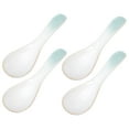 thumbnail image 1 of 4pcs Ceramic Spoons Restaurant Tableware Soup Spoons Ceramic Cereal Spoons, 1 of 8