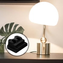 OUNONA  4 Pcs Weighted Desk Lamp Base Replacement Light Small Black